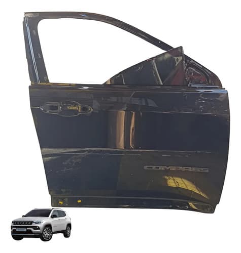 Porta Dianteira Lado Direito Jeep Compass 2022 Dianteira Direito Preto — foto 1 de 7