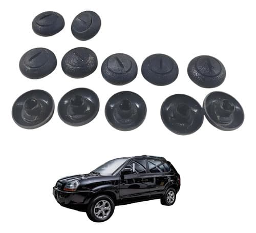 Kit Grampo Fixação Para-barro Traseiro Hyundai Tucson 2008 — foto 1 de 6
