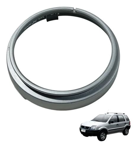 Moldura Coifa Ford Ecosport 2006 A 2007 2s657277aa Prata — foto 1 de 6
