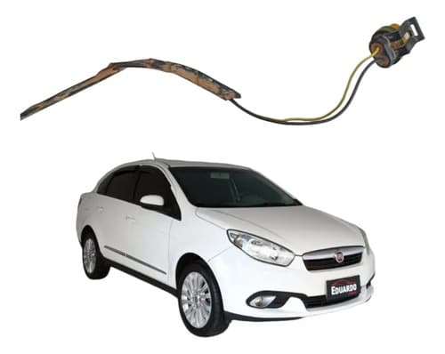Plug Conector Luz De Placa Traseira Fiat Grand Siena 2014 Amarelo — foto 1 de 5