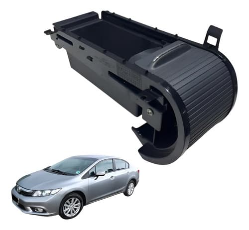 Porta Copo Esteira Console Civic 2014 Preto — foto 1 de 6