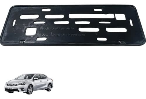 Suporte Moldura Placa Traseira Toyota Corolla 2016 A 2019 Pr Preto — foto 1 de 6