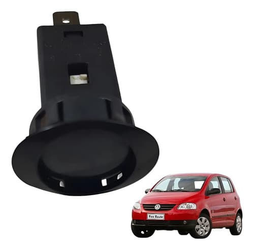 Interruptor Pulsador Redondo Volkswagen Fox 1.6 2006 Preto — foto 1 de 5