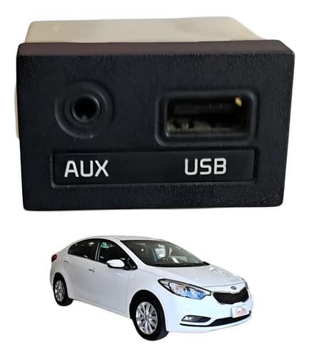 Tomada Plug Aux/ Usb Kia Cerato 2014 Preto — foto 1 de 7