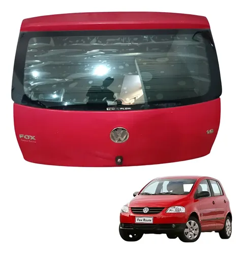 Tampa Traseira Volkswagen Fox 1.6 2006 Vermelho — foto 1 de 7